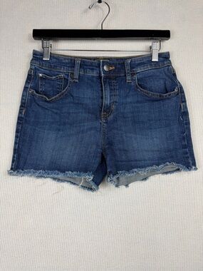 GAP Size 2 High Rise Cut Off Denim Shorts Frayed Hem